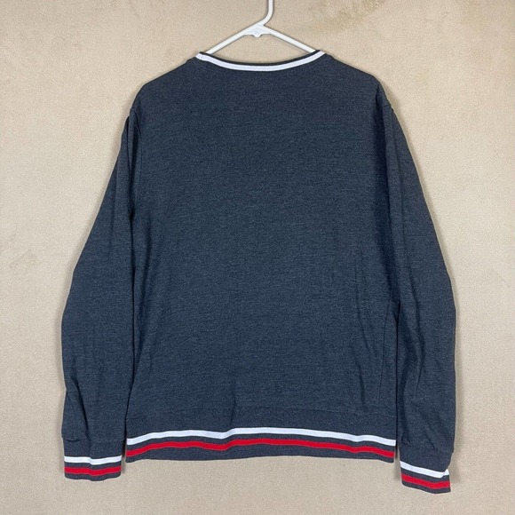 Chicago Bulls Windy City Pullover Sweater Mens L Gray Patch Design Logo - Picture 9 of 10